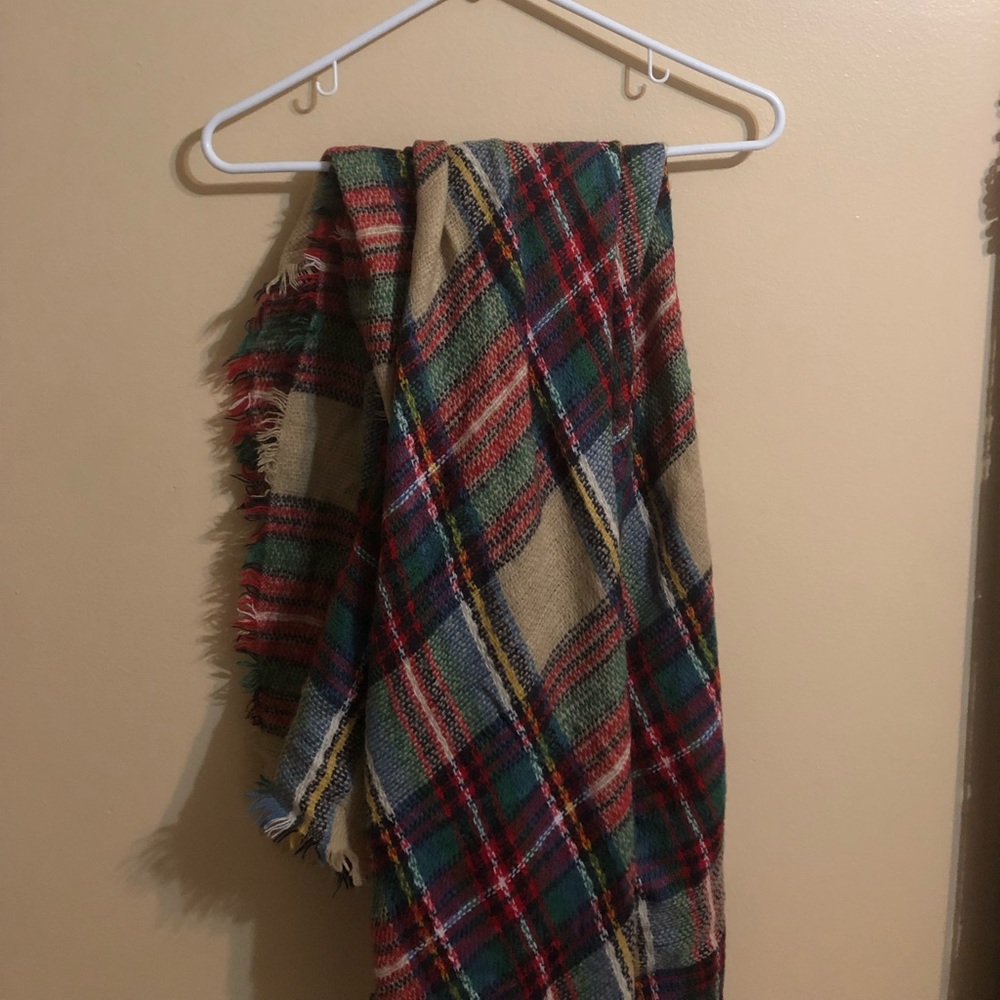 Big plaid scarf